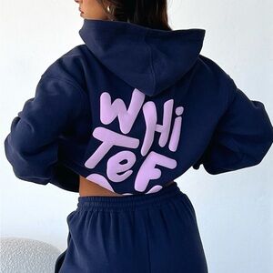 White Fox Hoodie + Sweatpants Set